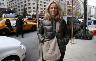 Upper East Side mothers of young children favor cross body bags, allowing them to hold a child’s hand or use the phone. The Hermes Evelyn bag became so emblematic of privileged Manhattan motherhood it was written 