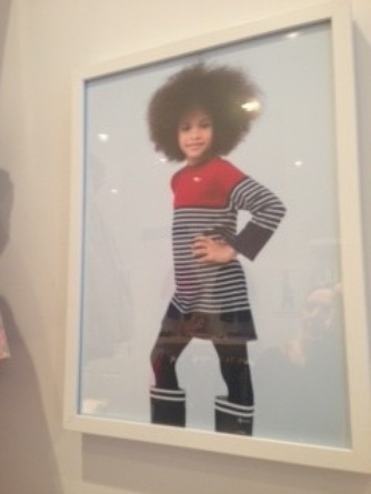 Carolina displayed models from some of her fashion shows on the walls. Here’s a gorgeous example…nice boots!