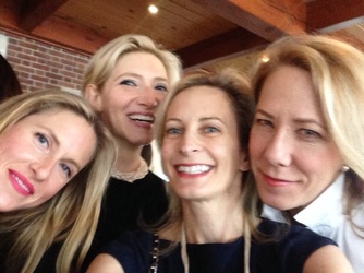 Blonde hair is a thing in New York. In London, you’re almost embarrassed to be blonde. But not here. With Sarah Wetenhall, Amy Tarr and Leslie Sherr