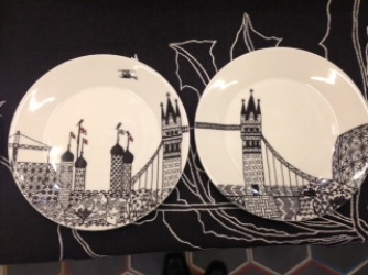 I keep saying Charlene’s work is clever because it is! Two plates. Connected. If you’d like.