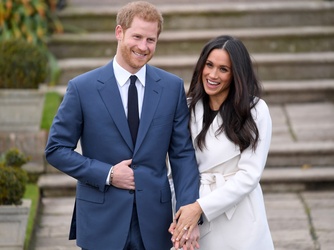 Prince Harry and Ms. Meghan Markle announced their royal engagement at Kensington Palace's Sunken Garden. 